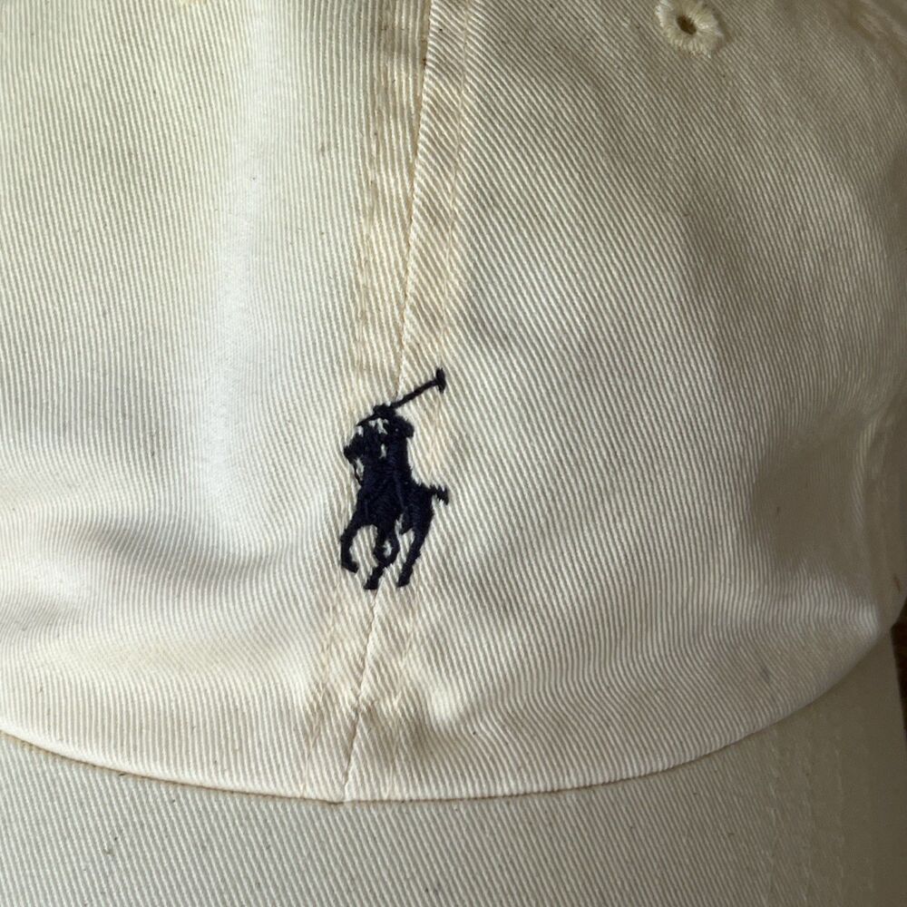 Polo Ralph Lauren Hat Cap Strap Back Light Yellow Small Pony Logo Embroidered - Picture 2 of 8